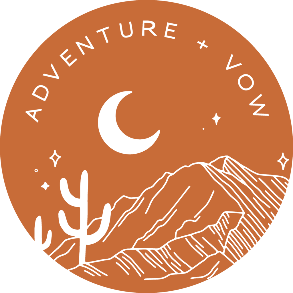 adventure and vow orange logo