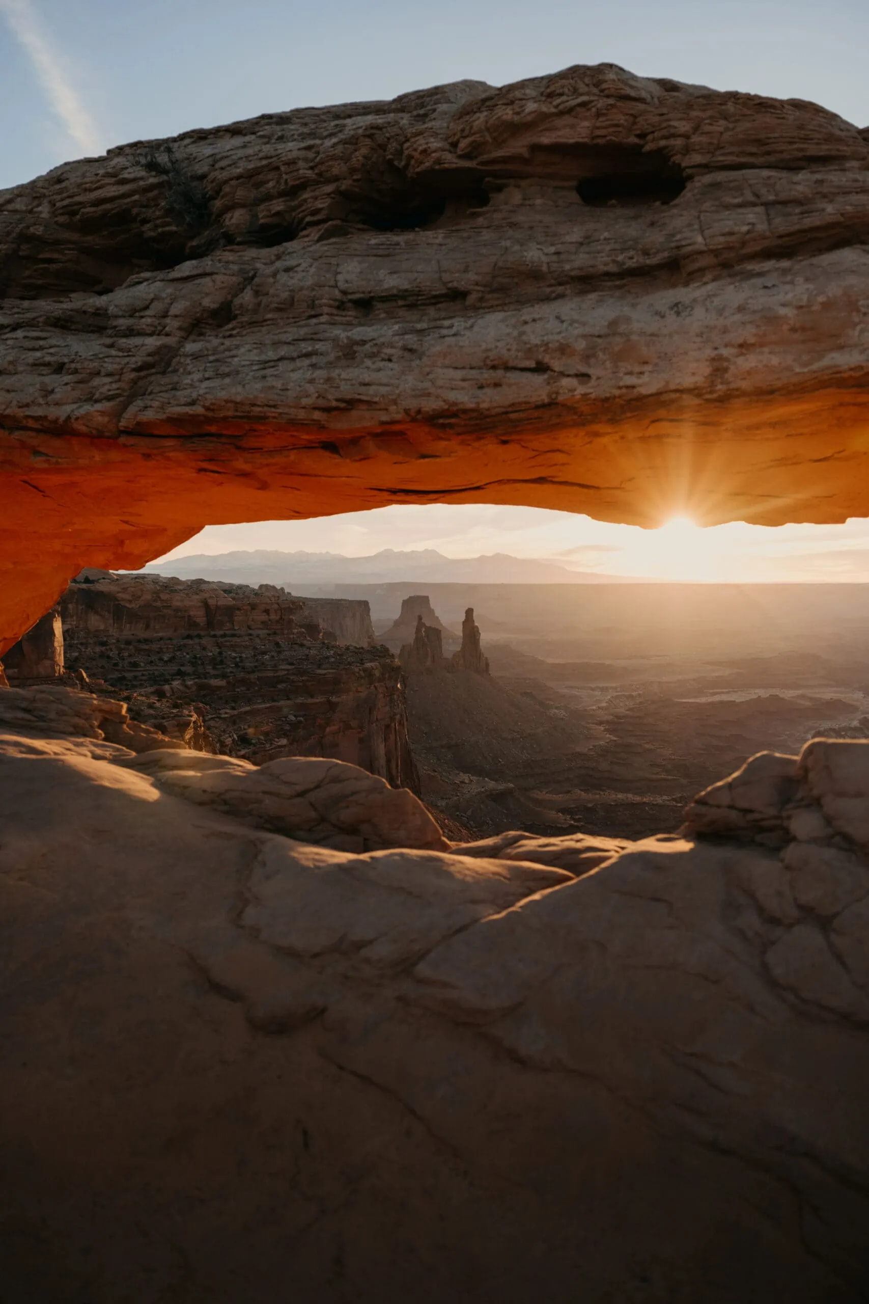 Mesa Arch in Canyonlands National Park at sunrise