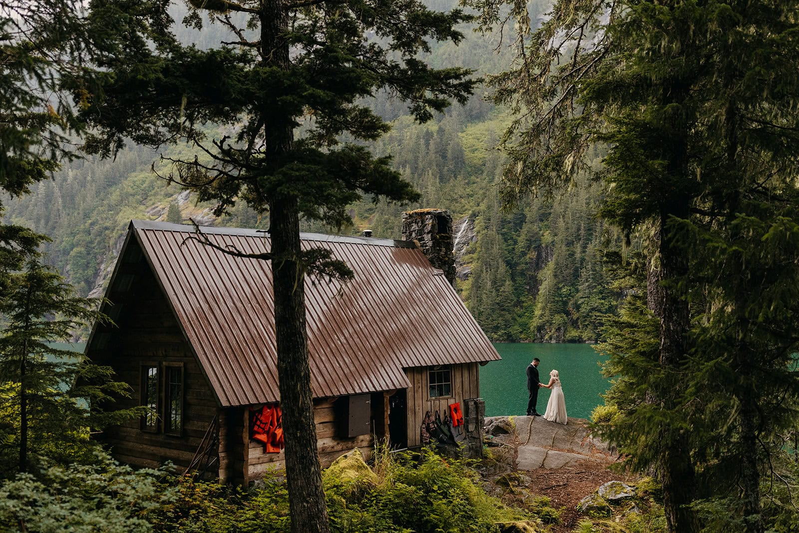 Elopement wedding at the Tongass National Forest.
